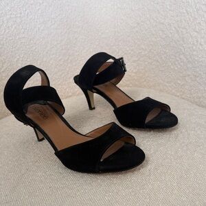 J.Renee Black Strappy Heels